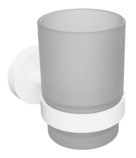 SAPHO X-ROUND WHITE sklenka, mléčné sklo, bílá mat XR903W