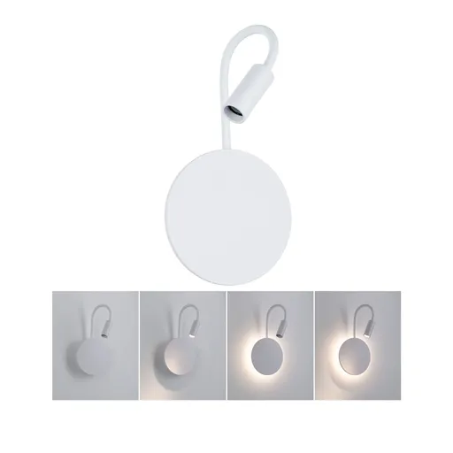 PAULMANN LED nabíjecí nástěnné svítidlo Miora 2700K / 3,7V 0,6W / 0,7W stmívatelné bílá