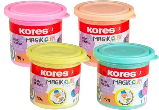 KORES MAGIK CLAY PASTEL, 4x 40 g (34242)
