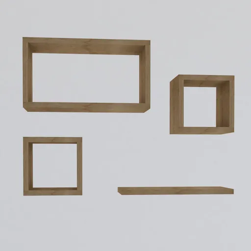 Polička Babi Sapphire Oak, 4 ks