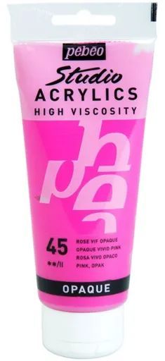 Akrylová barva Pébéo 100ml – 45 opaque vivid pink