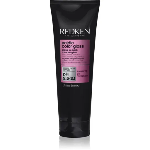 Redken Acidic Color Gloss Gloss-in-Mask vyživující a hydratační maska na vlasy pro lesk a hebkost vlasů 50 ml