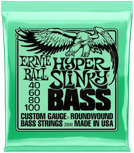 Ernie Ball 2841 Hyper Slinky Nickel Wound Electric Bass 40-100