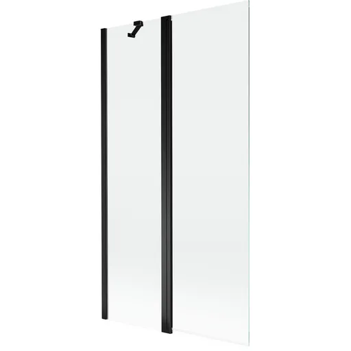 MEXEN MIST vanová zástěna 100x150 cm 6mm f+s, černá, čirá 8A9-100-011-70-00