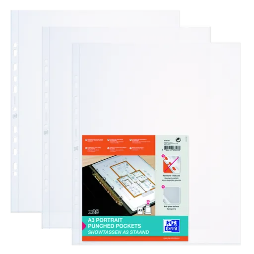 Oxford - Obal prospektový Oxford A3/25 ks