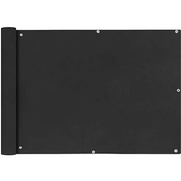 Balkónová zástěna z oxfordské látky 75x600 cm antracitová (42325)