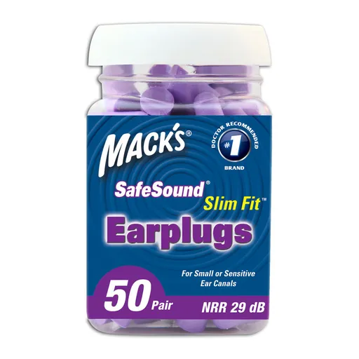 MACKS Slim Fit špunty do uší 50 párů