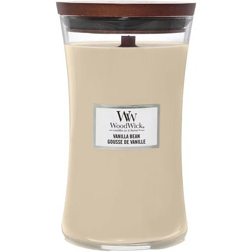 WoodWick Vonná svíčka váza velká Vanilla Bean, 609 g