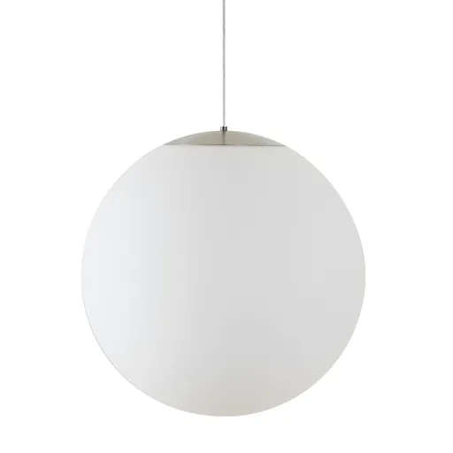 OSMONT ADR62738 ADRIA S5 HP závěsné skleněné svítidlo nerez broušená / bílá IP40 4000 K 65W LED