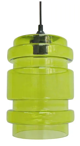 Zelená skleněná stropní lampa 60W E27 Decorado