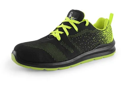 Obuv polobotka CXS TEXLINE RAB S1, s ocel.šp., černo-zelená, vel. 35