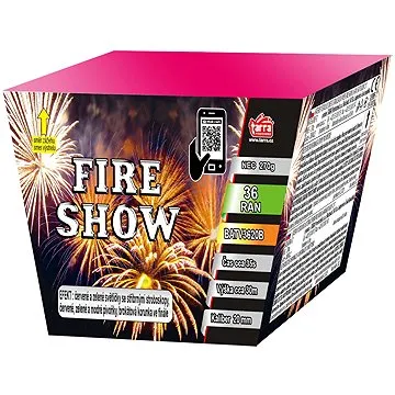 Ohňostroj - baterie výmetnic fire show 36 ran   (8595596316175)
