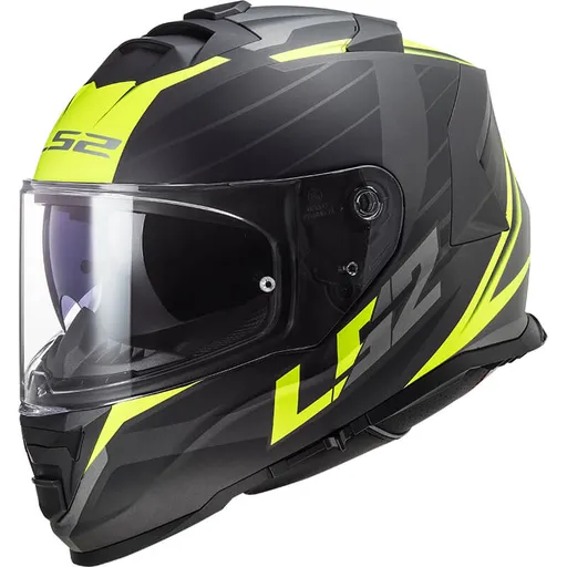 Moto helma LS2 FF800 Storm II Nerve Matt H-V Yellow XL (61-62)