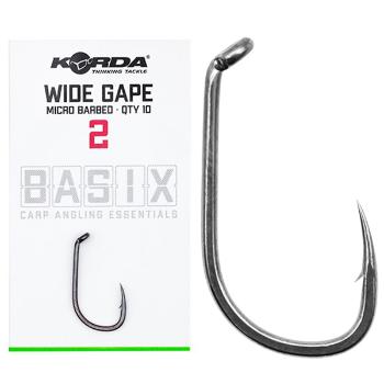 Korda háčky basix wide gape 10 ks - velikost 2