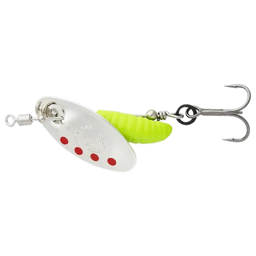 Savage gear třpytka grub spinners silver red lime - #0 2,2 g