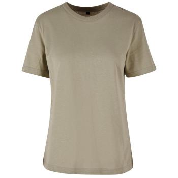 Build Your Brand Dámské oversize tričko - Světlá olivová | 3XL