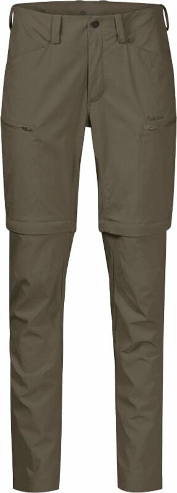 Bergans Utne ZipOff Women Green Mud/Dark Green Mud M Outdoorové kalhoty