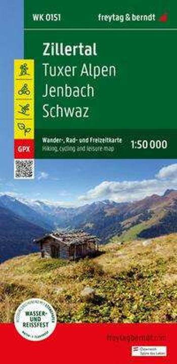 Zillertal 1:50 000 / turistická a cykloturistická mapa