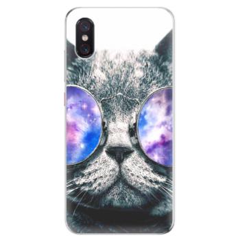 Odolné silikonové pouzdro iSaprio - Galaxy Cat - Xiaomi Mi 8 Pro