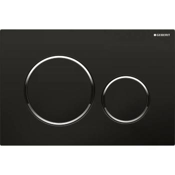 Geberit ovládacie tlačidlo SIGMA 20 čiernalesk/chrómlesk/čiernalesk plast 115.882.KM.1 115.882.KM.1