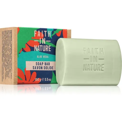 Faith In Nature Hand Made Soap Aloe Vera přírodní tuhé mýdlo s aloe vera 100 g