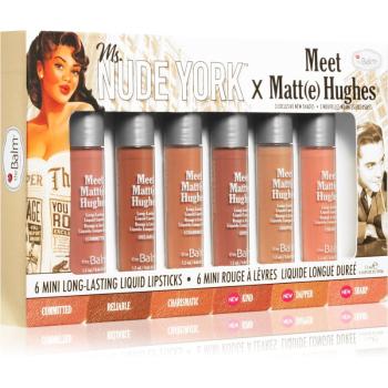 theBalm Meet Matt(e) Hughes X Ms. Nude York set de rujuri lichide cu efect matifiant