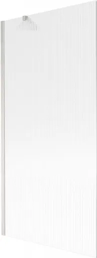 MEXEN/S Next vanová zástěna FIX 90 x 150, proužky, nikl kartáčovaná 895-090-000-00-09-97