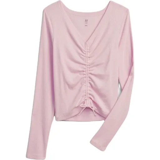 GAP RUCHED Dívčí tričko, růžová, velikost