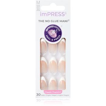 KISS imPRESS The No Glue Mani umělé nehty samolepicí Everlasting 30 ks