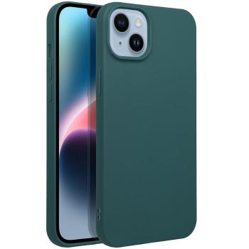 Matt szilikon Xiaomi Redmi Note 14 5G tok, sötétzöld