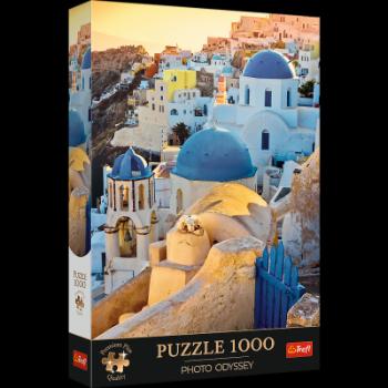 Puzzle 1000 dílků Premium Plus Photo Odyssey: Město Oia, Santorini