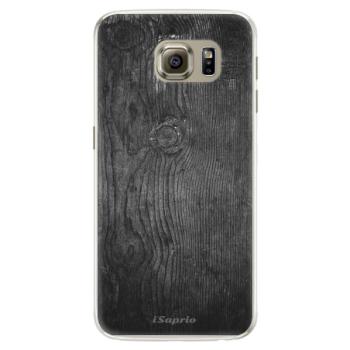 Silikonové pouzdro iSaprio - Black Wood 13 - Samsung Galaxy S6 Edge