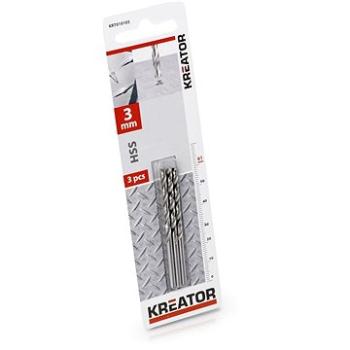 Kreator Vrták do kovu 3 mm HSS (KRT010105)