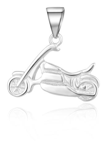 MOISS Nadčasový stříbrný přívěsek Motocykl P0000796