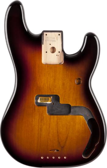 Fender Precision Bass Body Vintage Bridge Brown Sunburst Tělo pro baskytaru