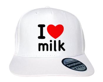 Kšiltovka Snapback Rapper I Love milk