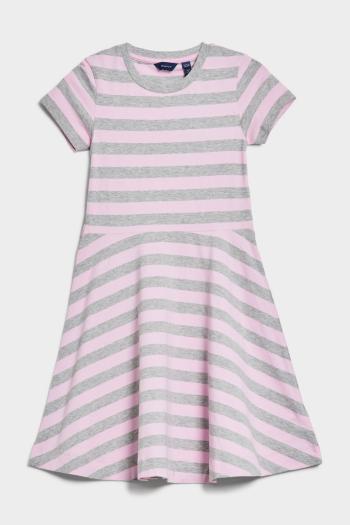 ŠATY GANT STRIPED SPINN DRESS MILKY PINK