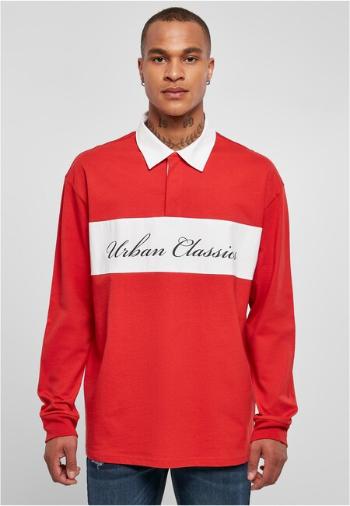 Urban Classics Oversized Rugby Longsleeve hugered - XL