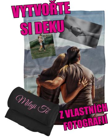 Deka z vlastních fotografií a textů Fleece 140x200cm/360g pro zamilované