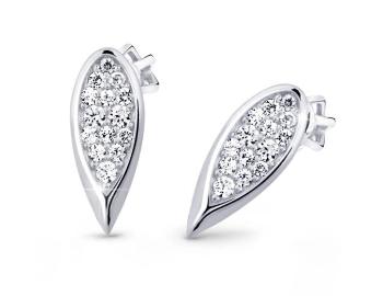 Cutie Jewellery Okouzlující náušnice z bílého zlata se zirkony Z3063-30-10-X-2