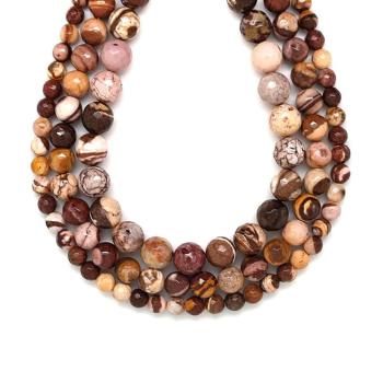 Jáspis Cappuccino fazettált golyó 6mm