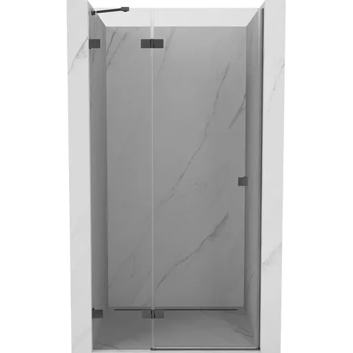 MEXEN/S Lunar sprchové dveře křídlové levé 105, transparent, grafit kartáčovaná 834-105-000-66-00-L