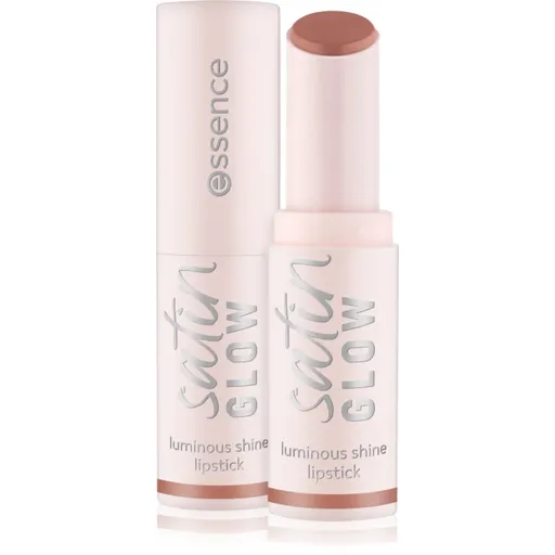 essence satin GLOW krémová rtěnka se saténovým finišem odstín 01 Whole Latte Love 3.5 g