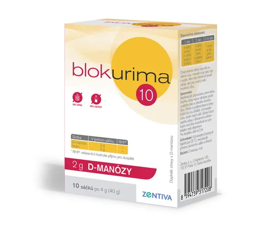 Blokurima 2 g D-manózy sáčky 10x4 g