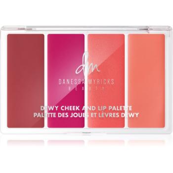 Danessa Myricks Beauty Dewy Cheek & Lip Palette multifunkční paleta na obličej odstín Dew It Flirty 25 g