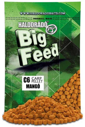 Haldorádó pelety big feed c6 pellet 700 g 6 mm - mango