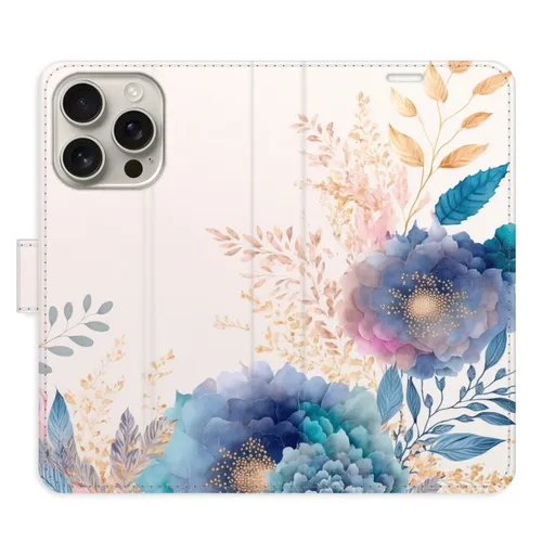 Flipové pouzdro iSaprio - Ornamental Flowers 03 - iPhone 16 Pro