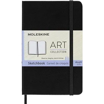 Moleskine S, tvrdé desky, černý (ARTQP014)