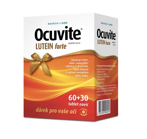 Ocuvite LUTEIN forte dárkové balení 60+30 tablet