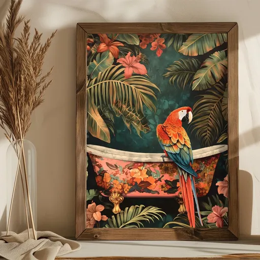 Dekorativní rámovaný obraz z MDF AI178